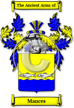 Mances Family Crest Download (JPG) Legacy Series - 600 DPI