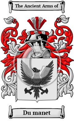 Du manet Family Crest/Coat of Arms