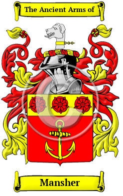 Mansher Family Crest Download (JPG) Heritage Series - 600 DPI