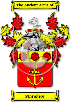 Mansher Family Crest Download (JPG) Legacy Series - 600 DPI