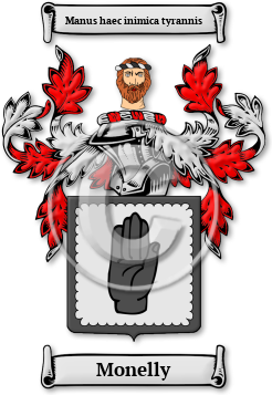 Monelly Family Crest Download (jpg) Legacy Series - 150 DPI