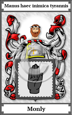 Monly Family Crest Download (JPG)  Book Plated - 150 DPI