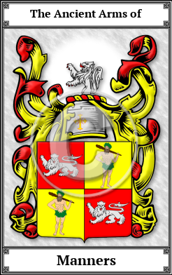 Manners Family Crest Download (JPG) Book Plated - 600 DPI