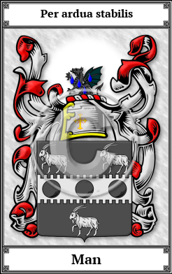 Man Family Crest Download (JPG) Book Plated - 600 DPI