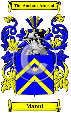 Manni Family Crest/Coat of Arms