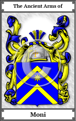 Moni Family Crest Download (JPG)  Book Plated - 150 DPI