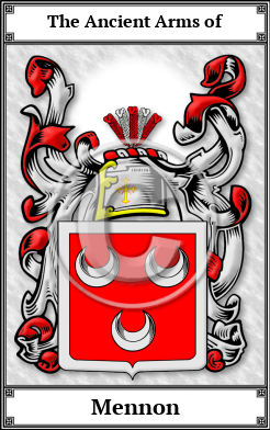 Mennon Family Crest Download (JPG)  Book Plated - 150 DPI