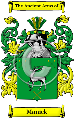 Manick Family Crest/Coat of Arms