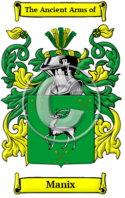 Manix Family Crest/Coat of Arms