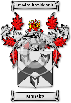 Manske Family Crest Download (jpg) Legacy Series - 150 DPI