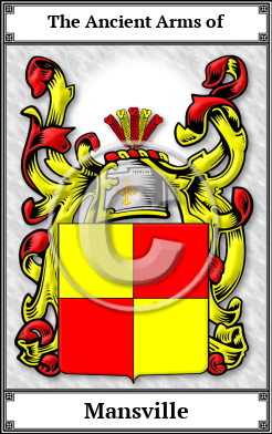 Mansville Family Crest Download (JPG)  Book Plated - 150 DPI