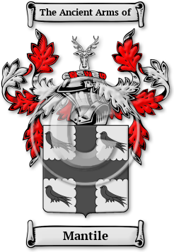 Mantile Family Crest Download (jpg) Legacy Series - 150 DPI