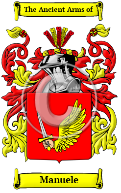 Manuele Family Crest/Coat of Arms