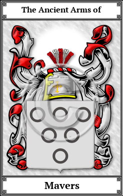 Mavers Family Crest Download (JPG)  Book Plated - 150 DPI