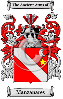 Manzanares Family Crest/Coat of Arms