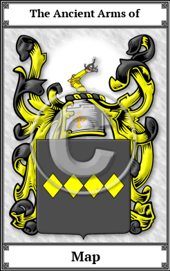 Map Family Crest Download (JPG) Book Plated - 600 DPI