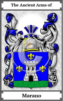 Marano Family Crest Download (JPG)  Book Plated - 150 DPI