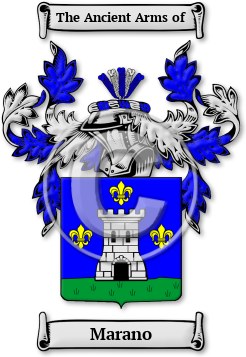 Marano Family Crest Download (jpg) Legacy Series - 150 DPI
