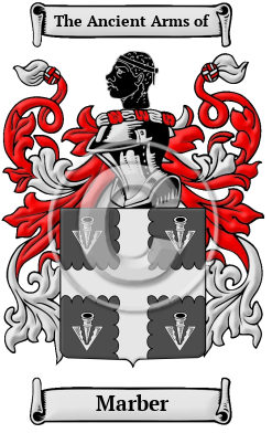 Marber Family Crest/Coat of Arms