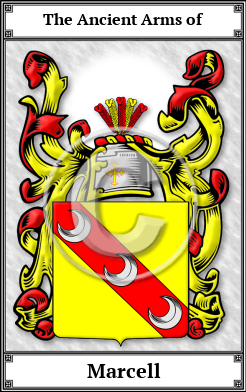 Marcell Family Crest Download (JPG)  Book Plated - 150 DPI