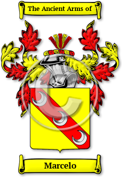 Marcelo Family Crest Download (jpg) Legacy Series - 150 DPI