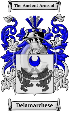 Delamarchese Family Crest/Coat of Arms