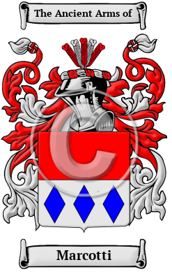 Marcotti Family Crest/Coat of Arms