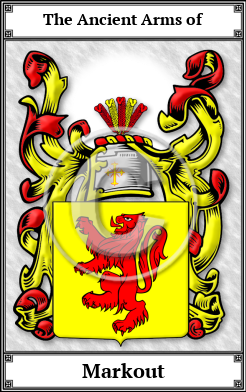 Markout Family Crest Download (JPG)  Book Plated - 150 DPI