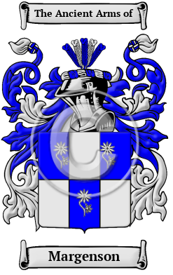 Margenson Family Crest/Coat of Arms