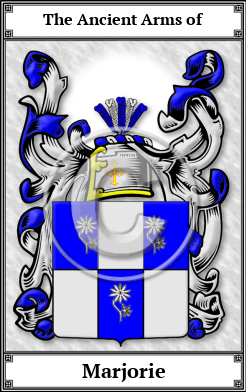 Marjorie Family Crest Download (JPG) Book Plated - 600 DPI