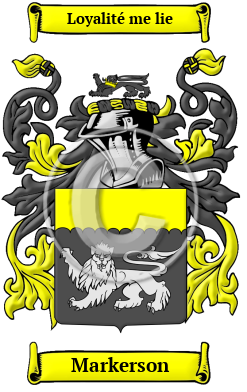 Markerson Family Crest/Coat of Arms