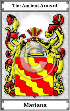 Mariana Family Crest Download (JPG)  Book Plated - 150 DPI