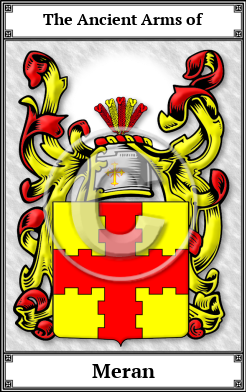 Meran Family Crest Download (JPG)  Book Plated - 150 DPI