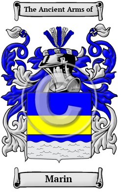 Marin Family Crest/Coat of Arms