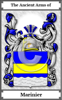 Marinier Family Crest Download (JPG) Book Plated - 600 DPI