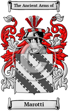 Marotti Family Crest/Coat of Arms