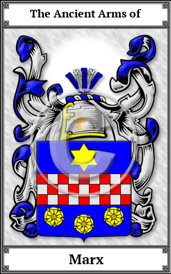 Marx Family Crest Download (JPG)  Book Plated - 150 DPI