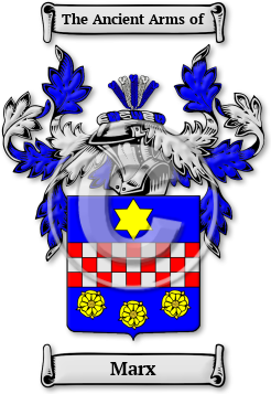Marx Family Crest Download (jpg) Legacy Series - 150 DPI