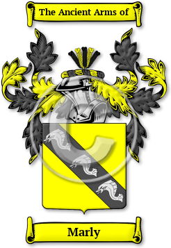 Marly Family Crest Download (jpg) Legacy Series - 150 DPI