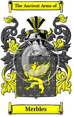 Merbles Family Crest/Coat of Arms