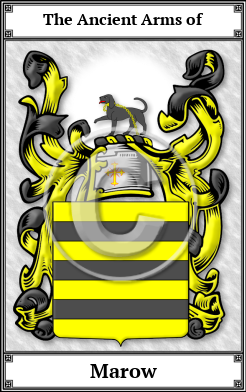 Marow Family Crest Download (JPG)  Book Plated - 150 DPI