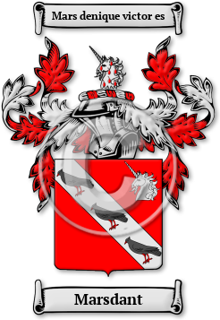 Marsdant Family Crest Download (JPG) Legacy Series - 300 DPI