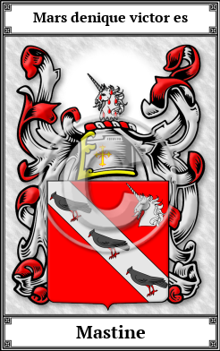 Mastine Family Crest Download (JPG)  Book Plated - 150 DPI