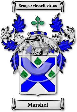 Marshel Family Crest Download (jpg) Legacy Series - 150 DPI