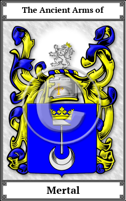 Mertal Family Crest Download (JPG)  Book Plated - 150 DPI