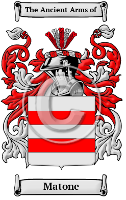 Matone Family Crest/Coat of Arms