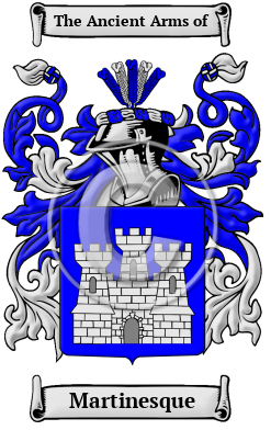Martinesque Family Crest/Coat of Arms