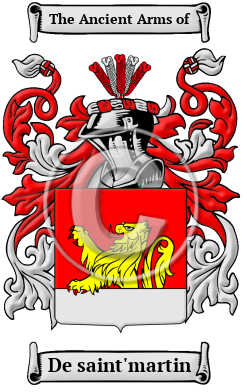 De saint'martin Family Crest/Coat of Arms