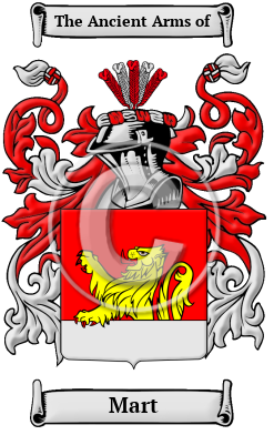 Mart Family Crest/Coat of Arms