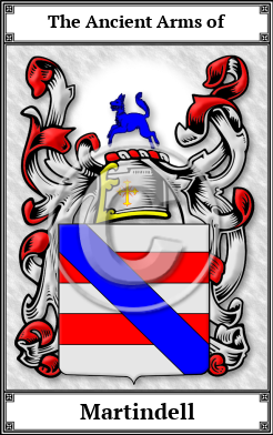Martindell Family Crest Download (JPG)  Book Plated - 150 DPI
